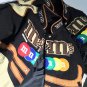 Rsslyn Unisex Multicolor Patchwork MM Chocolate Jackets Teenage Boys and Girls