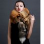 Rsslyn Natural Big Fox Fur for Fox Lady Brown-Red Color Fox