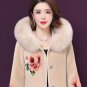 Rsslyn High-Quality Brown Coats for Women Hooded Overcoats Faux Mink Hair