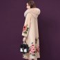 Rsslyn High-Quality Brown Coats for Women Hooded Overcoats Faux Mink Hair