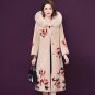 Rsslyn High-Quality Brown Coats for Women Hooded Overcoats Faux Mink Hair