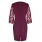 Rsslyn Burgundy Party Dress for Plus Size Women Fashion Sequined Dresses