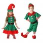 Rsslyn Free Shipping Elf Outfit for Boys and Girls Matching Sets Grand Baby Fun Christmas Props