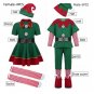 Rsslyn Free Shipping Elf Outfit for Boys and Girls Matching Sets Grand Baby Fun Christmas Props