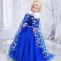 Rsslyn 6pcs/Set Snow Princess Elsa Robe Dress Wand Gloves Elsa's Jewelries