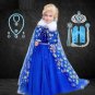 Rsslyn 6pcs/Set Fashion Royal Blue Dress Toddler Girls Costume for Christmas Pageant Show
