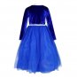 Rsslyn 6pcs/Set Fashion Royal Blue Dress Toddler Girls Costume for Christmas Pageant Show