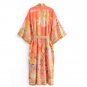 Rsslyn Thanksgiving Robes Inside Hotel Swimming Robe Bohemia Orange Mermaid Flower Mermaid Print