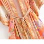 Rsslyn Thanksgiving Robes Inside Hotel Swimming Robe Bohemia Orange Mermaid Flower Mermaid Print