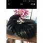 Rsslyn Long Peacock Feather Brooch for Autumn Outfit Party Accessory Brooch for Women and Men