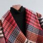 Rsslyn Autumn Trenchcoats for Women High-Quality Thanksgiving Coat Plaid Overcoat Plus Size Clothes
