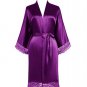 Rsslyn Silk Robes Red Sleeping Gowns Red Robes for Women Red Bridal Robes