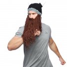 Rsslyn Costumes for Boys Vikings Hat with Detachable Fake Beard for Men Fashion Hats for Men
