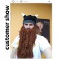 Rsslyn Costumes for Boys Vikings Hat with Detachable Fake Beard for Men Fashion Hats for Men