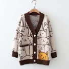 Rsslyn Flexible Sweaters with Cat Print
