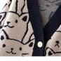 Rsslyn Flexible Sweaters with Cat Print