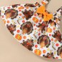 Rsslyn Thanksgiving Outfit for Little Girls Ruffled Dress Turkey Prints Thankful Baby Girls