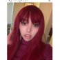 Rsslyn 16 Inches Long Wigs for Women Cosplay Warrior Princess Zena Red Hair Heat Resistant Wigs