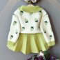 Rsslyn 2pcs/SET Fashion Girls Clothes Strawberry Collection Strawberries Sweater and Pink Skirt