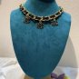 Rsslyn High Quality CC Jewelry Luxury Black Chain Necklace for Women Free Black CC Brooch