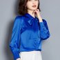 Rsslyn Fashion Trend Brown Blouse for Thanksgiving Party Fashion Silk Blouses