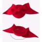 Rsslyn Sassy Christmas Fascinator Pretty Red Headpiece for Christmas