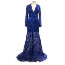 Rsslyn Luxury Christmas Dress Sequined Floor Length Royal Blue Dresses Bridesmaids Mermaid Dresses