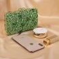 Rsslyn New Christmas Clutch for Women with Emerald Diamond Stones