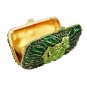 Rsslyn Christmas Treasure Clutch Green Shoulder Bags Giant Flower Embellishment
