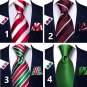 Rsslyn 3pcs/SET Christmas Neckties Candy Canes Striped Ties for Boys and Men