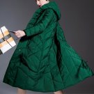 Rsslyn Christmas Parkas for Women Green Hooded Parka Quilted Extra Large Coats