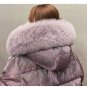 Rsslyn Shimmering Lavander Christmas Hooded Parka Plus Size Winter Coats Fashion Big Parkas