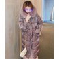 Rsslyn Shimmering Lavander Christmas Hooded Parka Plus Size Winter Coats Fashion Big Parkas