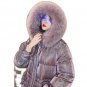 Rsslyn Best Magic Overcoats Lavander Parkas for Women Purple Coats Super Large Sizes