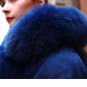 Rsslyn Fashion Royal Blue Parkas Sizes S-3XL Big Large Parkas for Winter Birthday Gift
