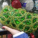 Rsslyn Christmas Bags Large Green Diamond Stones