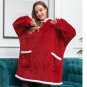 Rsslyn Lazy Christmas Coat Coral Fleece Jackets Unisex Plus Sizes Clothes