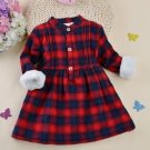 3T-12 Years Old Fleece Lining Christmas Dress for Tween Girls Christmas Outfit for Toddler Girls