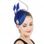 Fancy Cocktail Hat Large Golden Flower Metallic Fascinator Headwear for Ladies