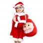 Rsslyn 4pcs/Set Christmas Santa Theme Girls Outfit Christmas Gift for Grand Daughter