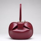 Rsslyn Genuine Leather Handbags Luxury Brand Burgundy Purses