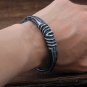 Rsslyn Fashion Black Bracelets for Men Musculino Arm Bands for Men Open Bracelets