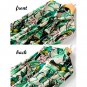 Rsslyn Fashion Tees for Women Ruffled Spring Blouses Aesthetic Runway High Top Green Blouses