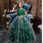 Christmas Dresses for Tween Girls Floor Length Pageant Dress-Free Crystal Crowns for Little Ladies
