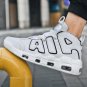 Rsslyn White Buckle Shoes White AIR Shoes Lightweight Sneakers for Tween Boys and Men