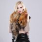 Rsslyn Red Fox Fur Luxury Scarf for Women Real Fox Fur