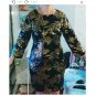 Rsslyn Sequined Christmas Dresses for Women Quarter Sleeve Silver Mini Dress