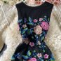 Rsslyn Black Lacy Dress Fashion Trend Black Floral Dress Sleeveless Black Dresses