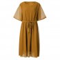 Rsslyn Plus Size Thanksgiving Dress Fall Autumn Theme Brown Dress