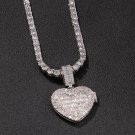 Rsslyn Large Chokers Locket Necklace Women All Crystal Choker Fashion Silver Necklace